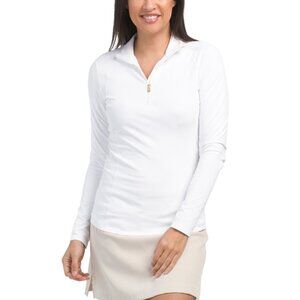 BOGNER FIRE & ICE Off White Medita Fleece First Layer Top